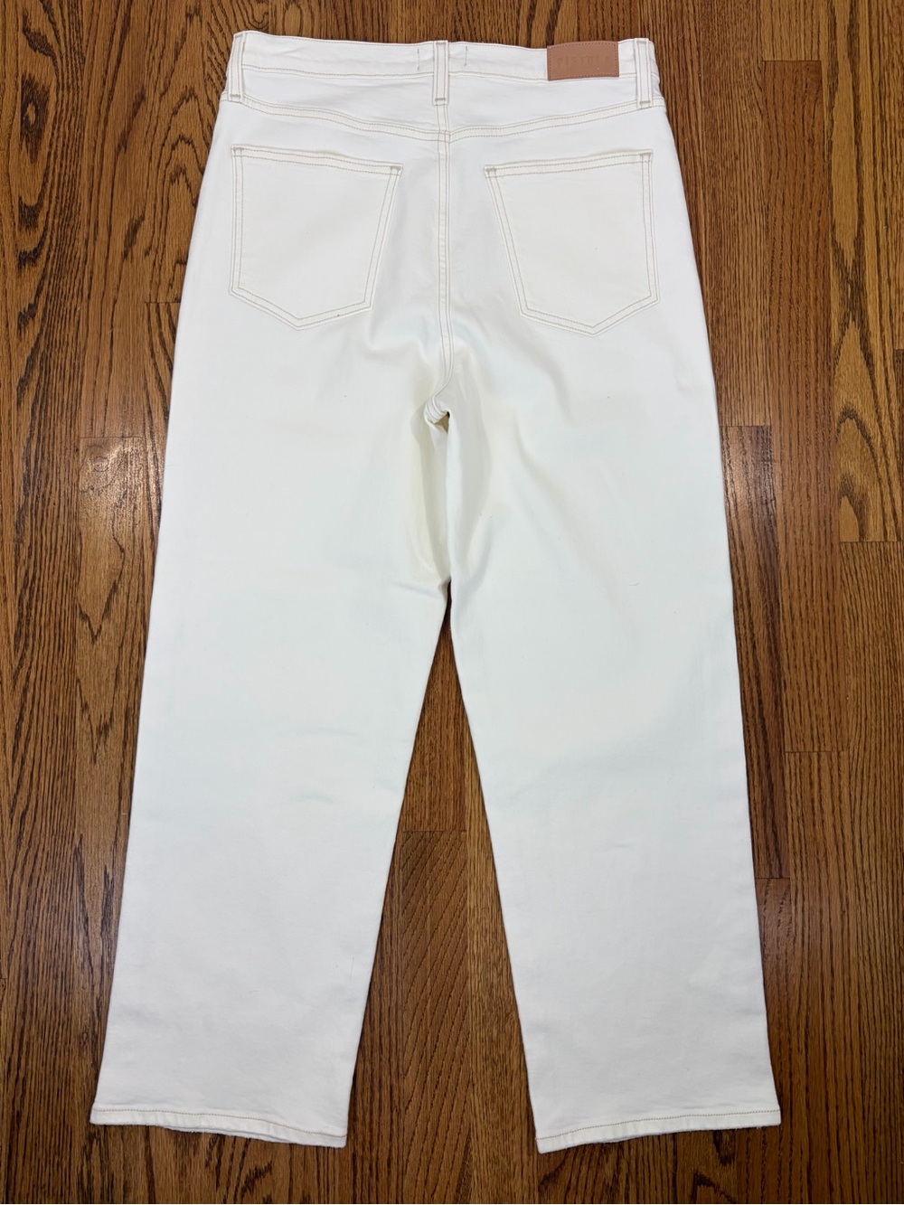 pistola Cream Wide Leg Jeans (30) - Picture 2 of 8